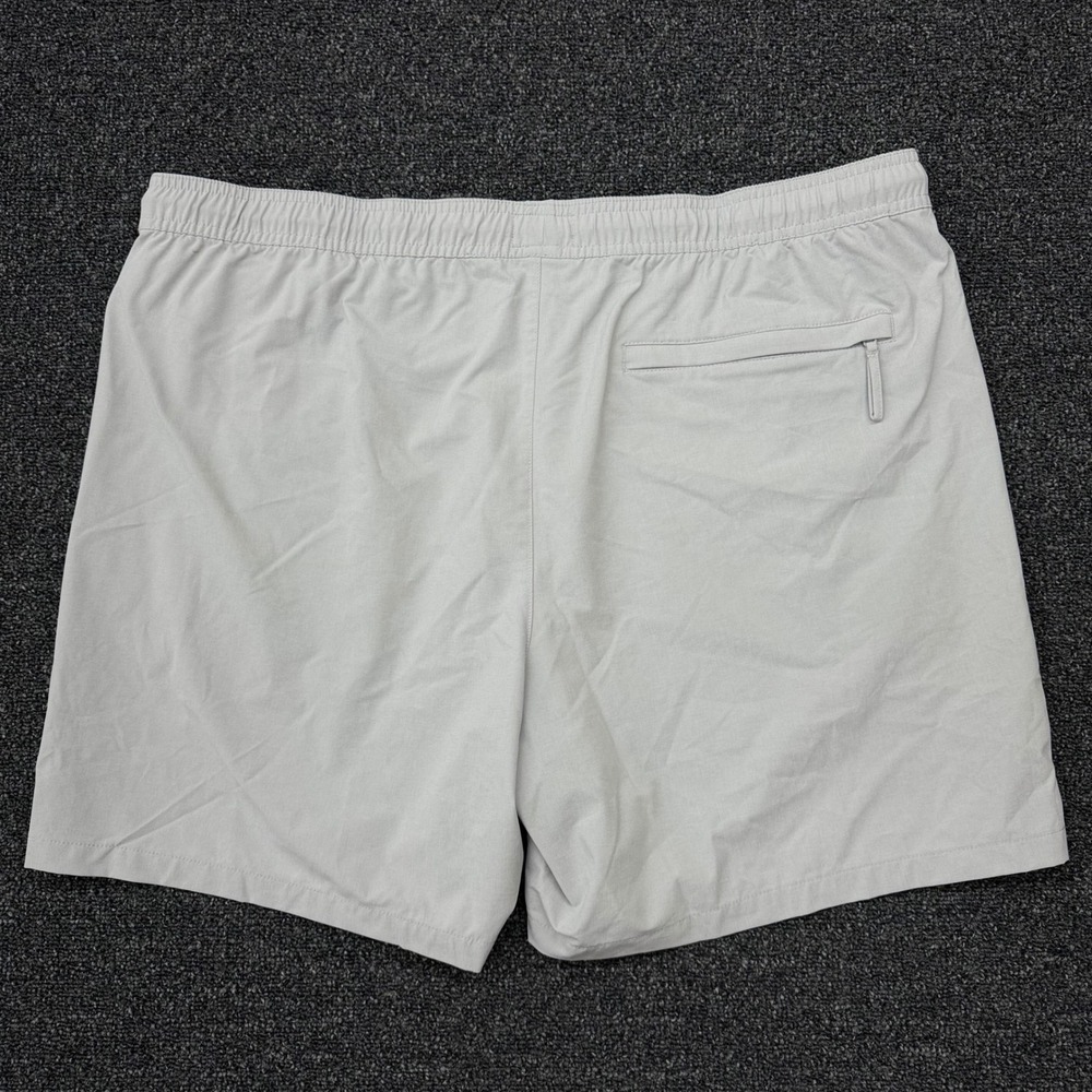 Marine Layer Mens XXL Swim Trunks Gray Blue Stripe Lined Board Shorts Beach 2024
